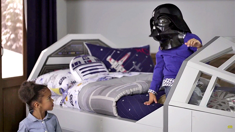 Illustration for article titled Pottery Barn Is Making This Sweet Millennium Falcon Bed, But Only For Kids